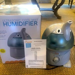 Crane Cool Mist Humidifier, Adorable Elephant Design.